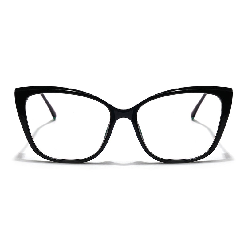Voyage Glam Black Cateye Eyeglasses for Women - MG5614-C1