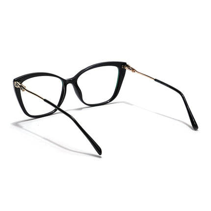 Voyage Glam Black Cateye Eyeglasses for Women - MG5614-C1