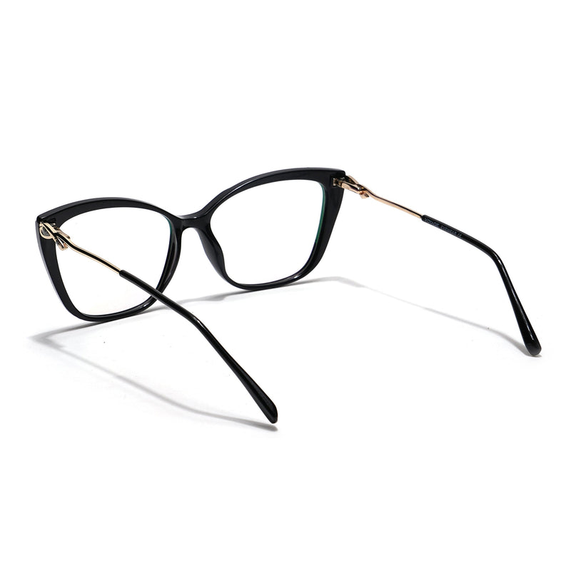 Voyage Glam Black Cateye Eyeglasses for Women - MG5614-C1