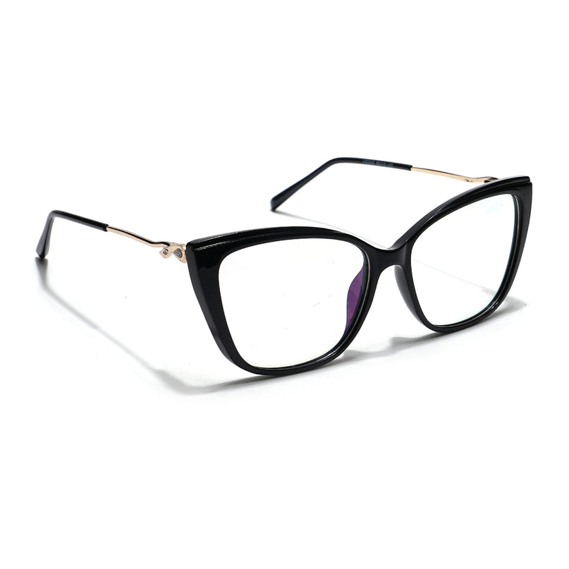 Voyage Glam Black Cateye Eyeglasses for Women - MG5614-C1