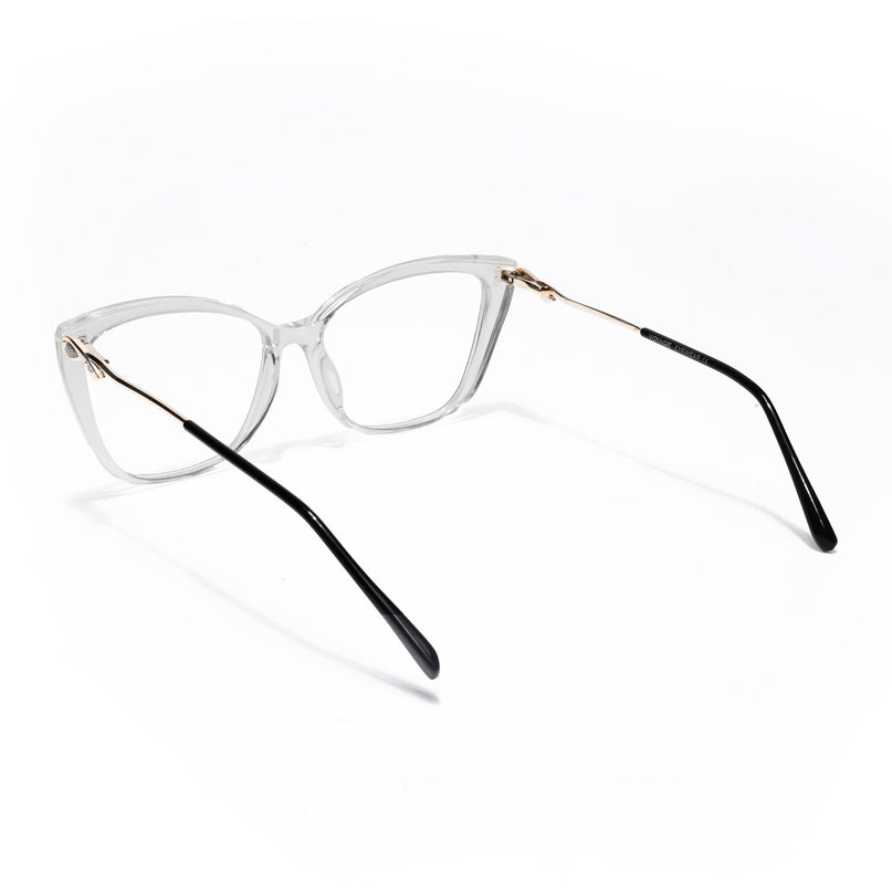 Voyage Glam Transparent Cateye Eyeglasses for Women - MG5615-C2