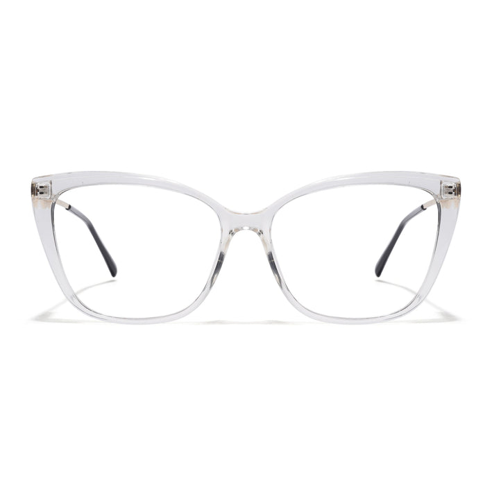 Voyage Glam Transparent Cateye Eyeglasses for Women - MG5615-C2