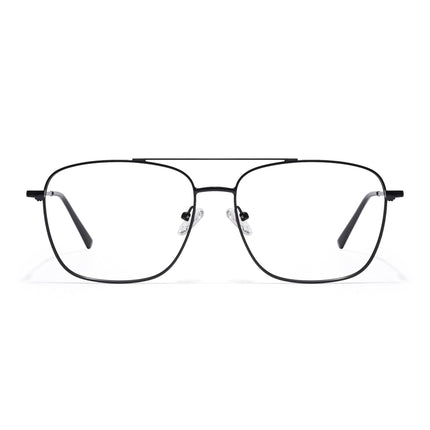 Goeye Thin Black Wayfarer Eyeglasses for Men & Women - GE1800-C1