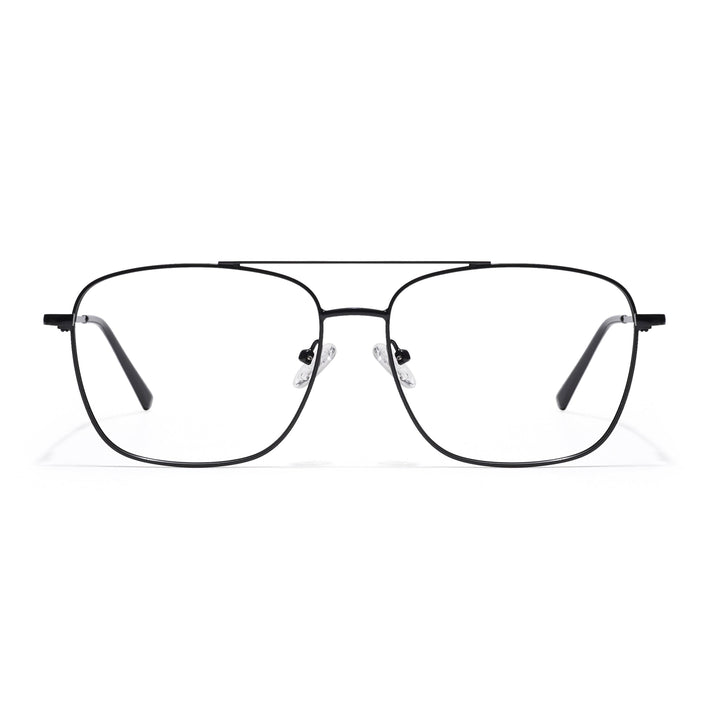 Goeye Thin Black Wayfarer Eyeglasses for Men & Women - GE1800-C1