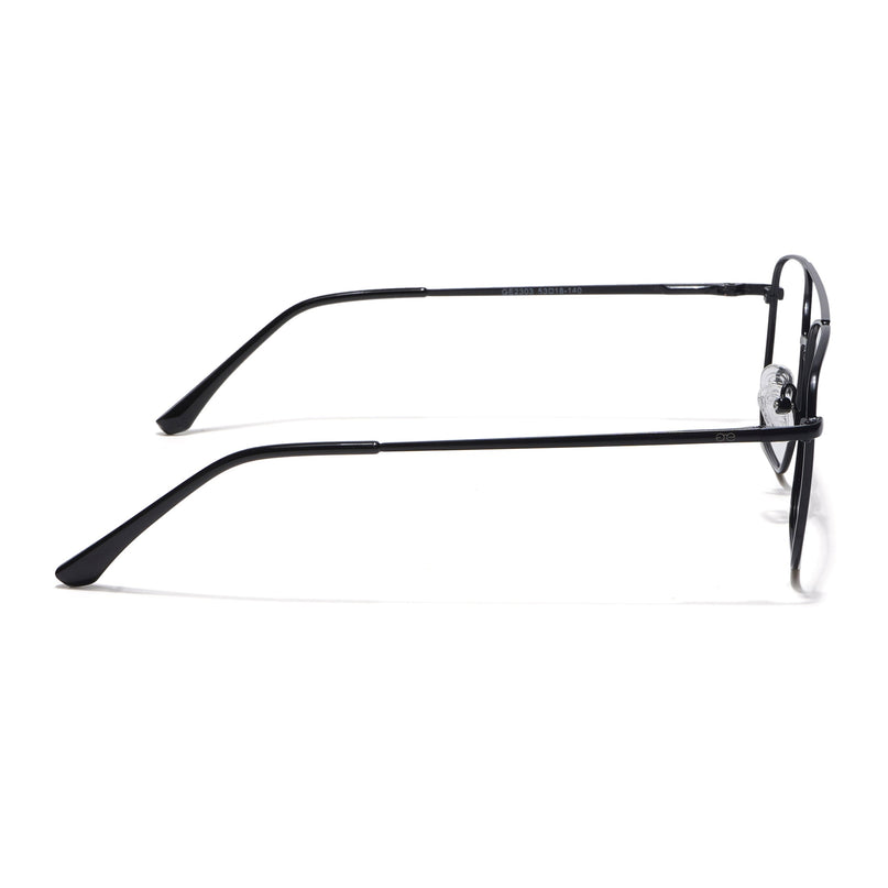 Goeye Thin Black Wayfarer Eyeglasses for Men & Women - GE1800-C1