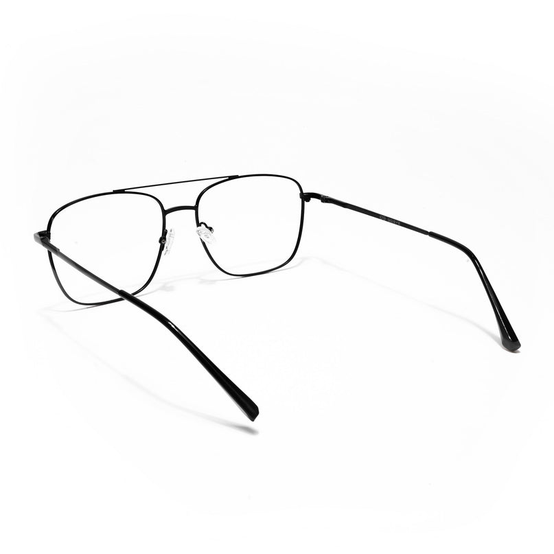 Goeye Thin Black Wayfarer Eyeglasses for Men & Women - GE1800-C1