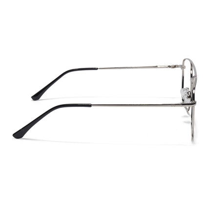 Goeye Thin Silver Wayfarer Eyeglasses for Men & Women - GE1801-C2