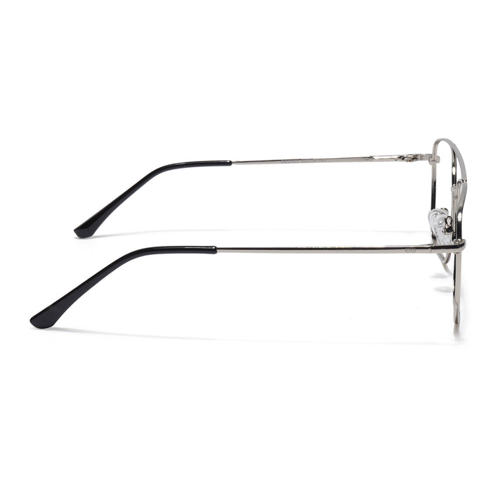 Goeye Thin Silver Wayfarer Eyeglasses for Men & Women - GE1801-C2