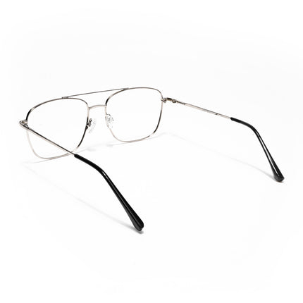 Goeye Thin Silver Wayfarer Eyeglasses for Men & Women - GE1801-C2