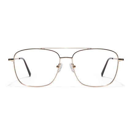 Goeye Thin Golden Wayfarer Eyeglasses for Men & Women - GE1803-C4
