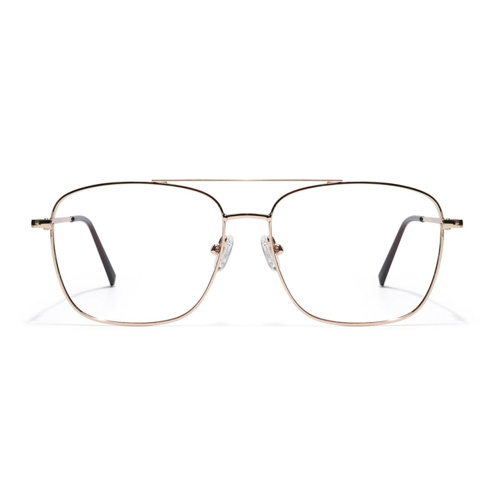Goeye Thin Golden Wayfarer Eyeglasses for Men & Women - GE1803-C4