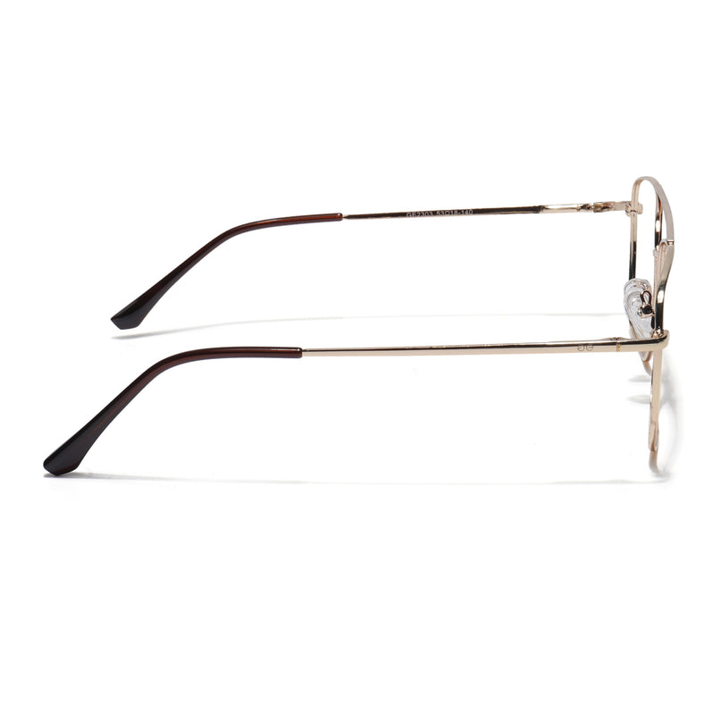 Goeye Thin Golden Wayfarer Eyeglasses for Men & Women - GE1803-C4