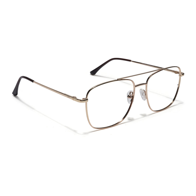 Goeye Thin Golden Wayfarer Eyeglasses for Men & Women - GE1803-C4