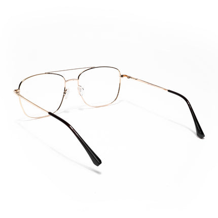 Goeye Thin Golden Wayfarer Eyeglasses for Men & Women - GE1803-C4