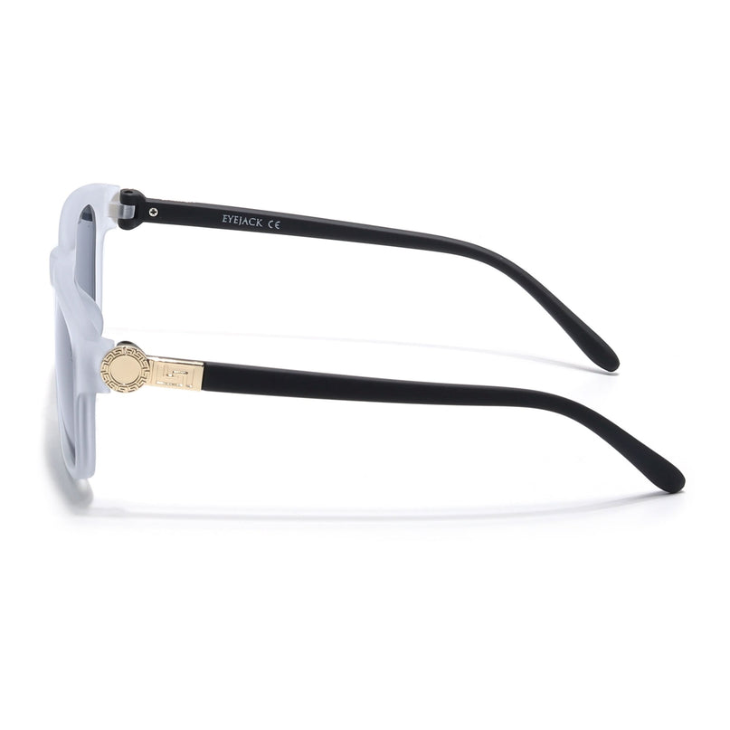 Eyejack Grey Wayfarer Sunglasses for Men & Women (2313CL1037)