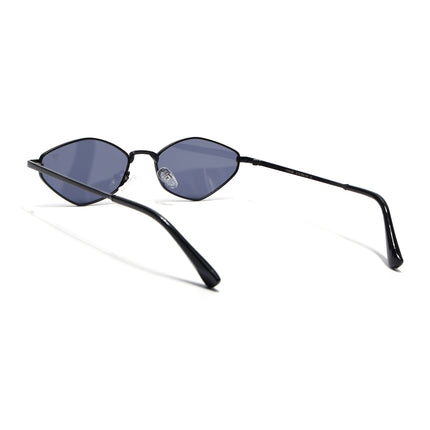 Oval Sunglasses for Men & Women (Grey Lens | Black Frame - MG7132)
