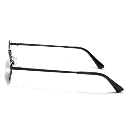 Oval Sunglasses for Men & Women (Grey Lens | Black Frame - MG7132)
