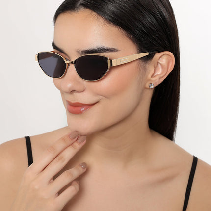 DIVA - Golden Cateye Sunglasses for Women (2319CL2175)