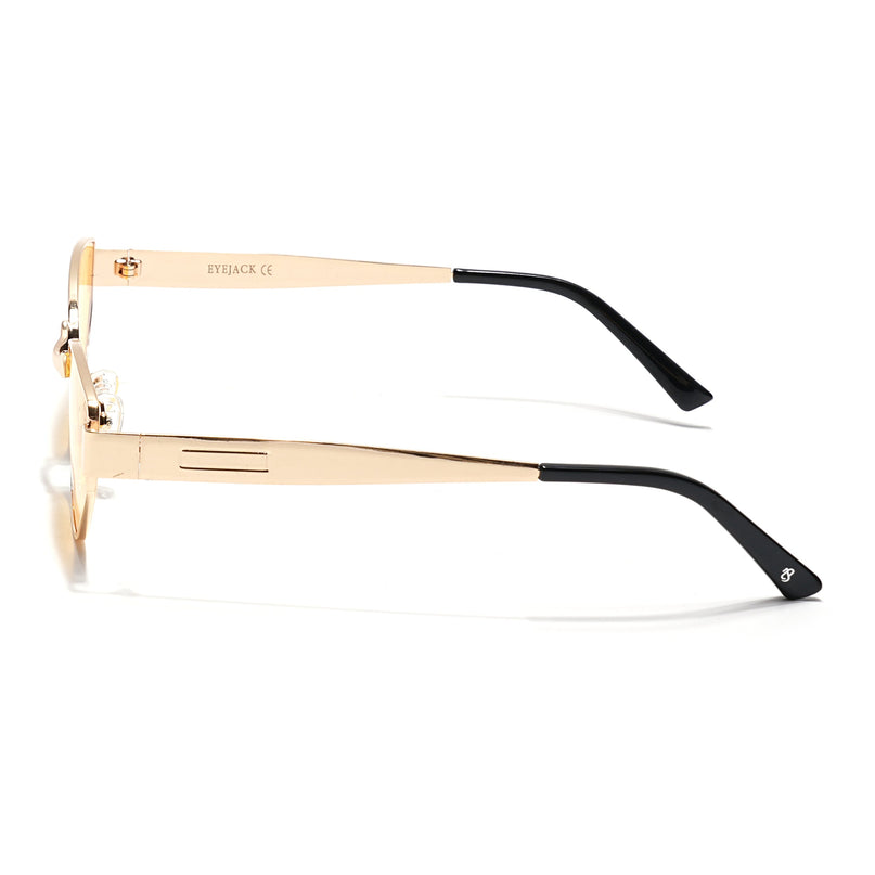 DIVA - Golden Cateye Sunglasses for Women (2319CL2176)