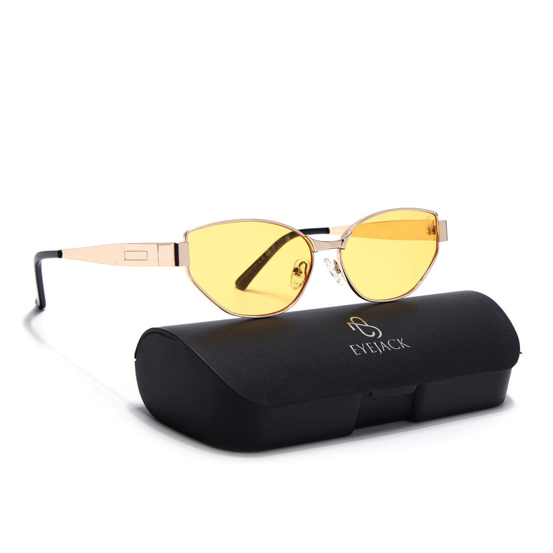 DIVA - Golden Cateye Sunglasses for Women (2319CL2176)
