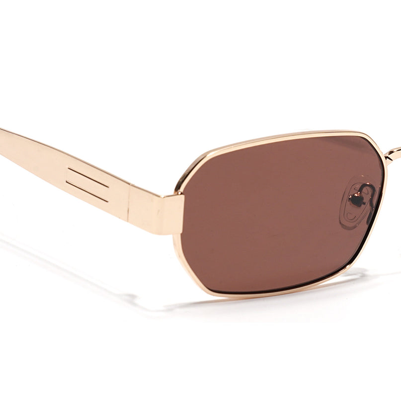 Alpha - Golden Rectangle Sunglasses I Brown Lens (2320CL2180)