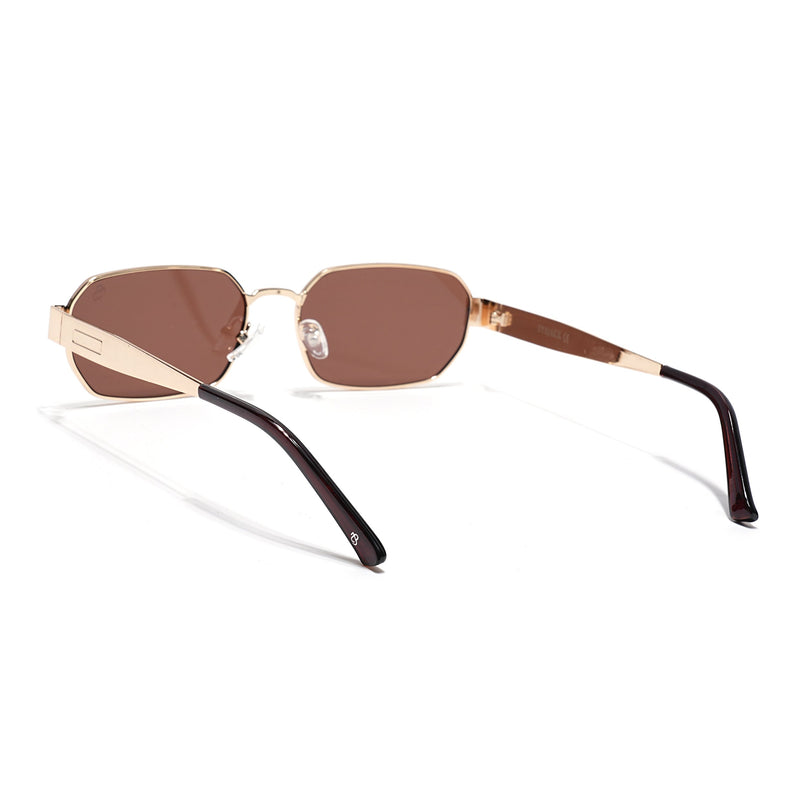 Alpha - Golden Rectangle Sunglasses I Brown Lens (2320CL2180)