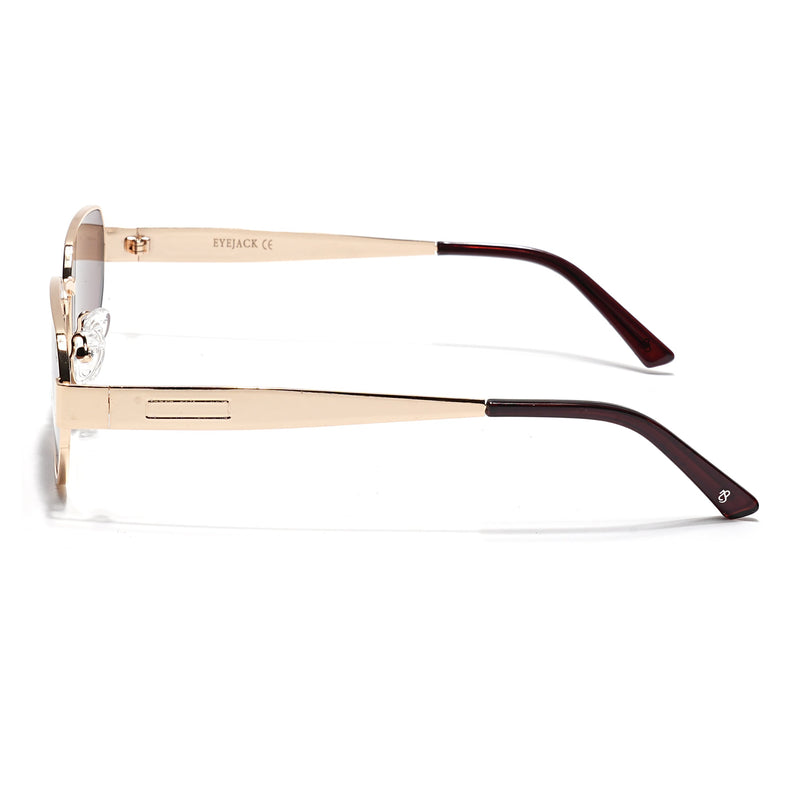 Alpha - Golden Rectangle Sunglasses I Brown Lens (2320CL2180)
