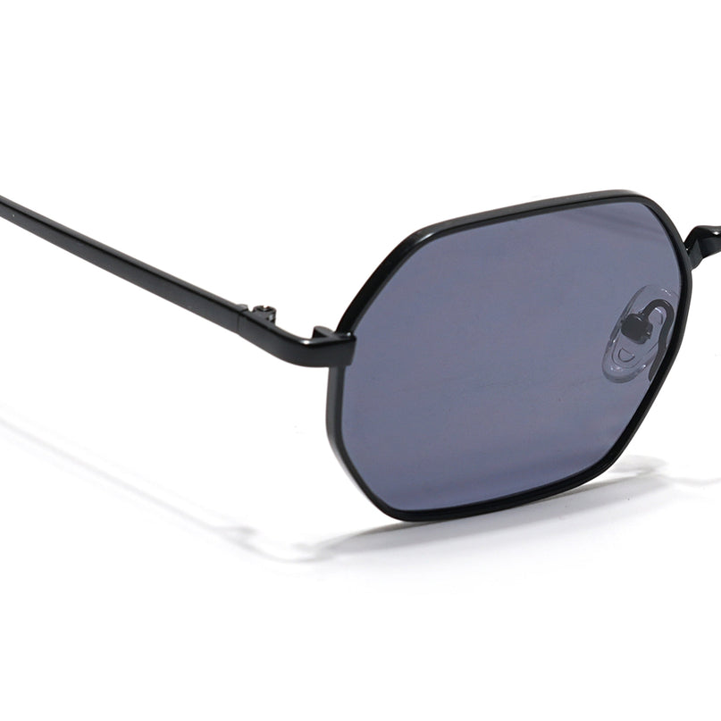 Auralis I Black Hexagonal Sunglasses - (2321CL2182)