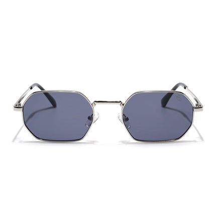 Auralis I Silver Hexagonal Sunglasses - (2321CL2183)