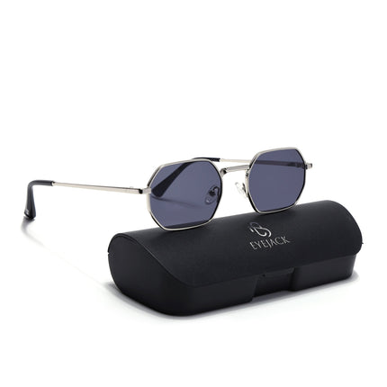 Auralis I Silver Hexagonal Sunglasses - (2321CL2183)