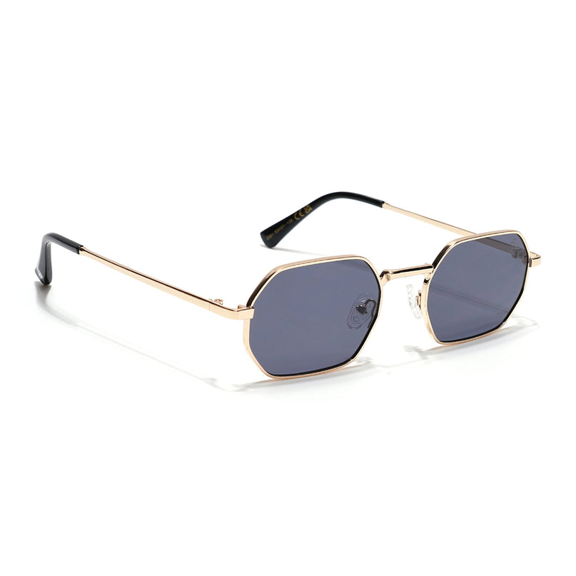Auralis I Golden Hexagonal Sunglasses - (2321CL2184)