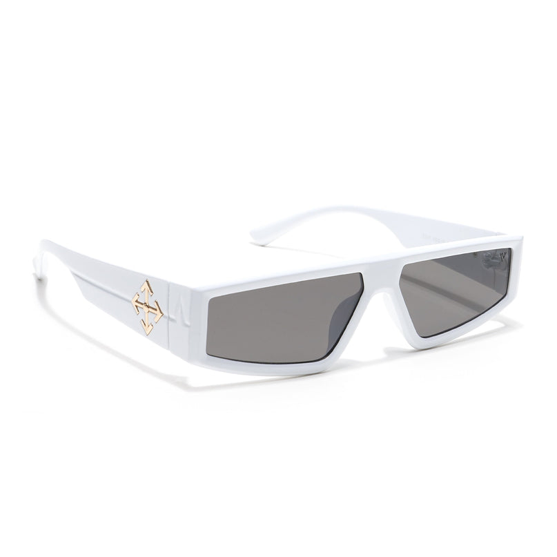 Crasher | White Rectangle Sunglasses - MG3873