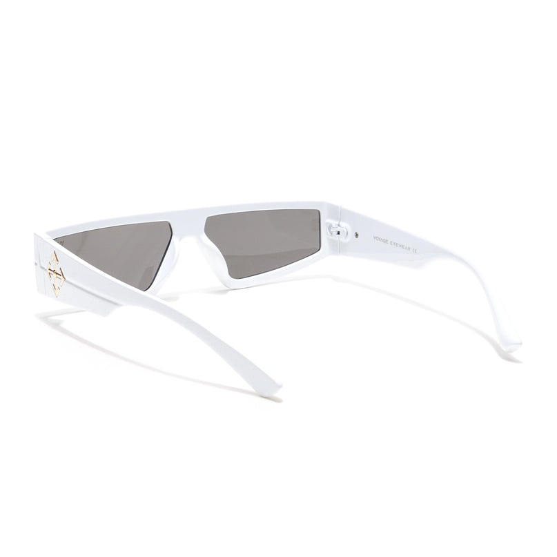 Crasher | White Rectangle Sunglasses - MG3873