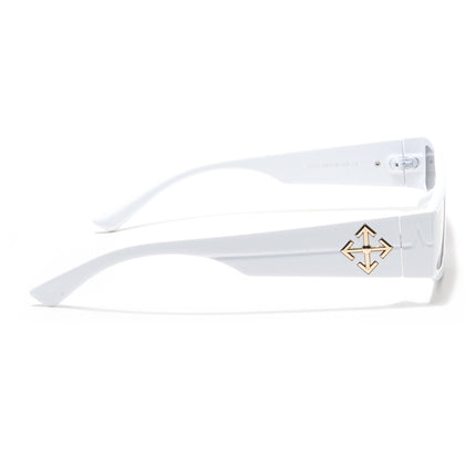 Crasher | White Rectangle Sunglasses - MG3873