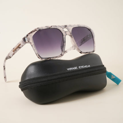 Violet & Clear Wayfarer Sunglasses (2343MG4100)