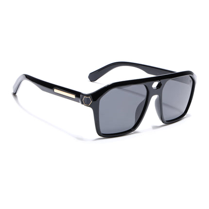 Ridge | Shine Black Wayfarer Polarized Sunglasses - PMG4346