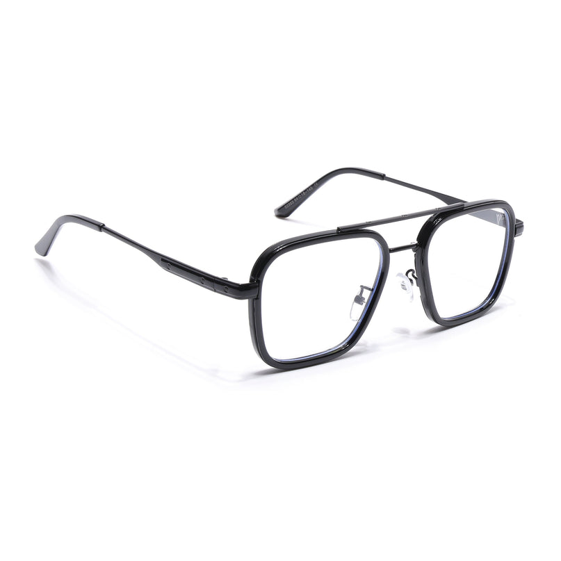 Voyage Maverick Black Wayfarer Eyeglasses for Men & Women - MG5080-C2