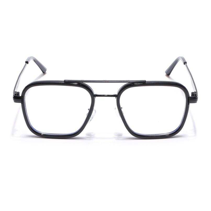 Voyage Maverick Black Wayfarer Eyeglasses for Men & Women - MG5080-C2