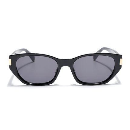 Rectangle Sunglasses for Men & Women (Black Lens | Black Frame - MG7262)