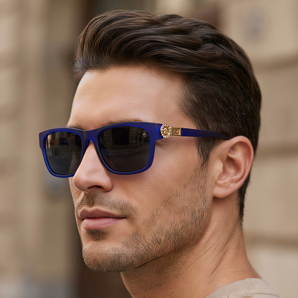 Eyejack Blue Wayfarer Sunglasses for Men & Women (2313CL1036)