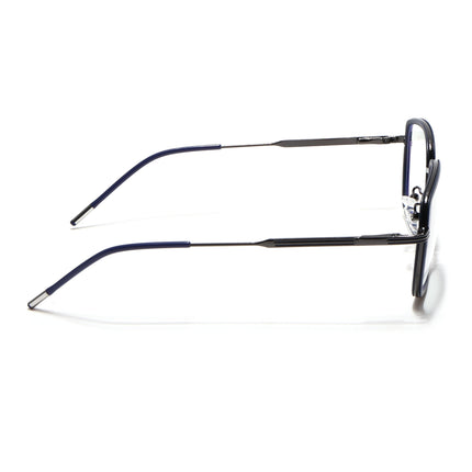 Eyejack Blue & Grey Square Eyeglasses for Men & Women (2501FCL1539-C2)
