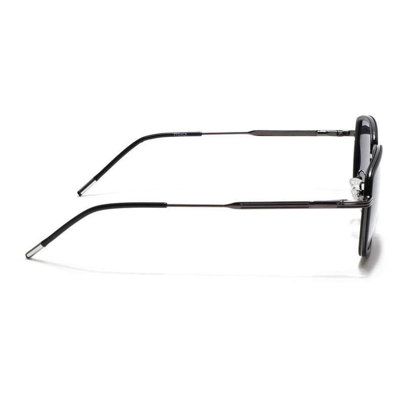 Eyejack Black & Grey Square Polarized Sunglasses for Men & Women (2501PCL1461)