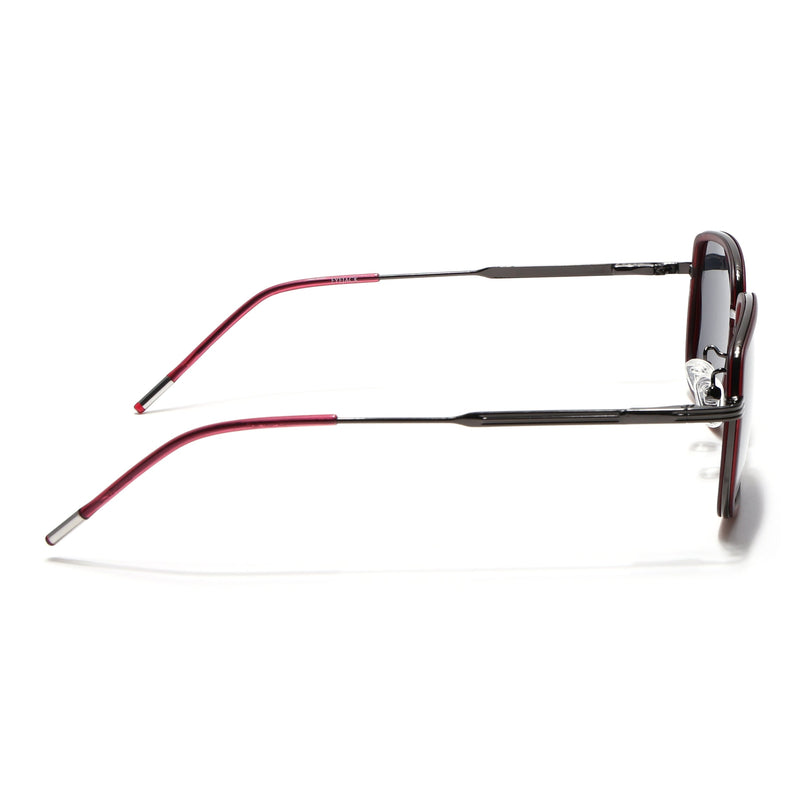 Eyejack Red & Grey Square Polarized Sunglasses for Men & Women (2501PCL1463)