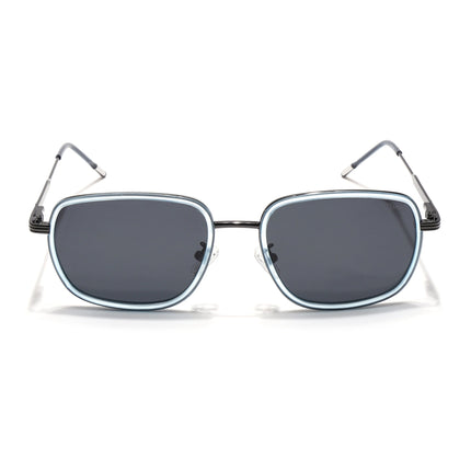Eyejack Sky Blue & Grey Square Polarized Sunglasses for Men & Women (2501PCL1464)