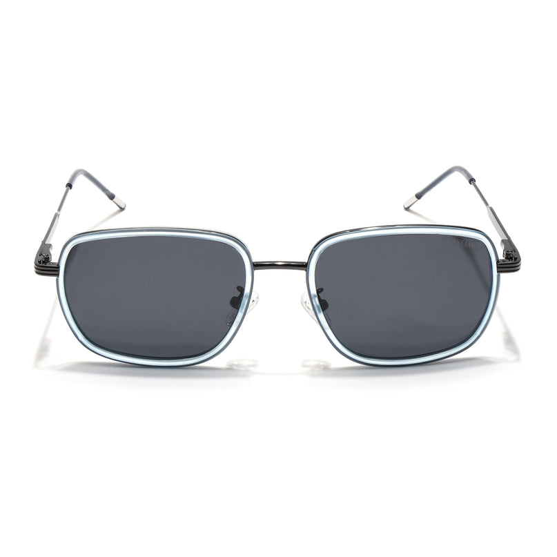 Eyejack Sky Blue & Grey Square Polarized Sunglasses for Men & Women (2501PCL1464)