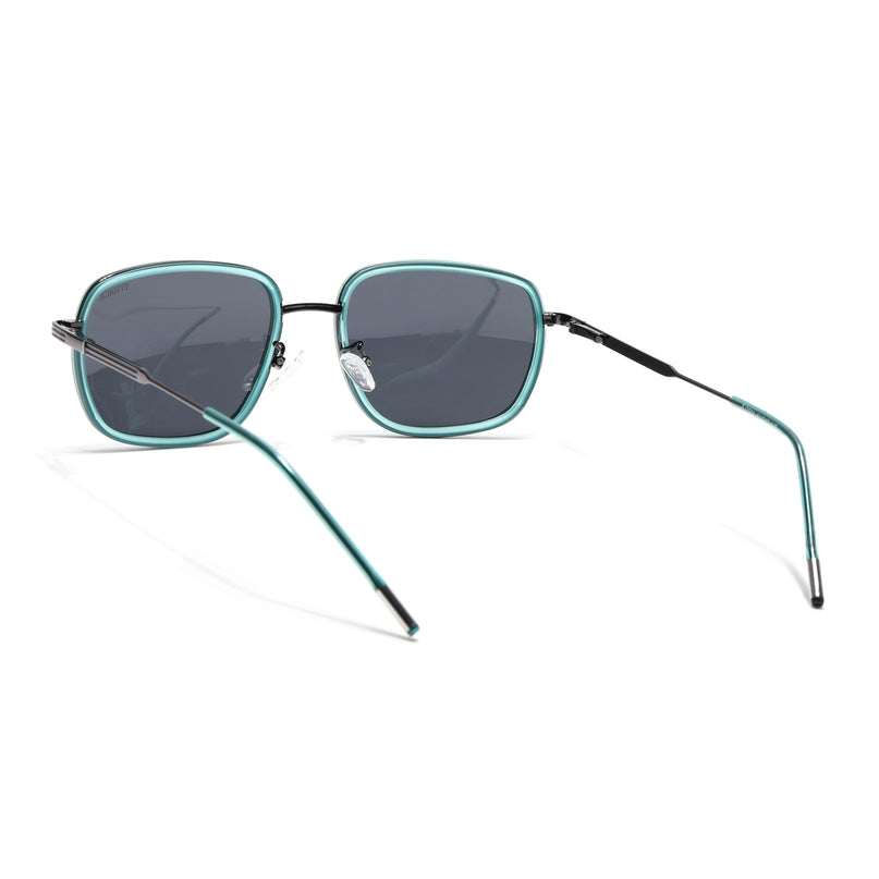 Eyejack Sea Green & Grey Square Polarized Sunglasses for Men & Women (2501PCL1465)