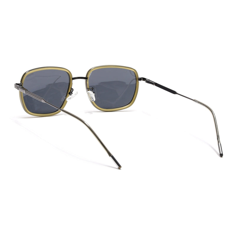 Eyejack Light Green & Grey Square Polarized Sunglasses for Men & Women (2501PCL1467)