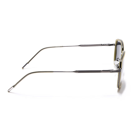 Eyejack Light Green & Grey Square Polarized Sunglasses for Men & Women (2501PCL1467)
