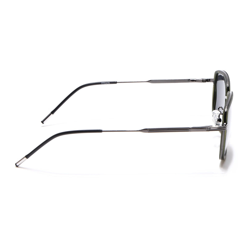Eyejack Olive & Grey Square Polarized Sunglasses for Men & Women (2501PCL1468)