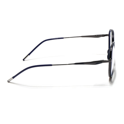 Eyejack Blue & Grey Round Eyeglasses for Men & Women (2502FCL1548-C2)